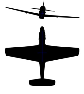  Illustration of the composition of two motions which constitute the dutch roll (exaggerated). On top (front view) the rolling motion; below (plan view) the yaw motion.